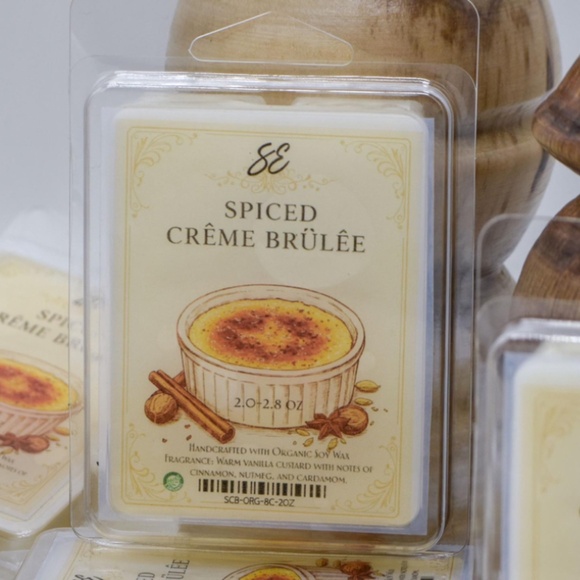 You've GOT to TRY THIS! Spiced Crème Brûlée Organic 6 cube Candle Wax Melts - Picture 2 of 2